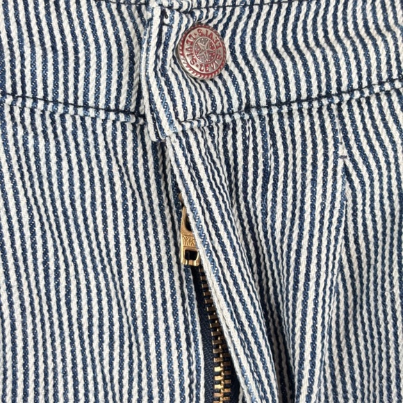 VTG 90s Little Levis Railroad Stripe Pants 7 Patches Jogger Parachute USA Made - Picture 6 of 13